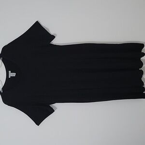 Catherines Short Sleeve Black Dress, Size 1X (18/20W)